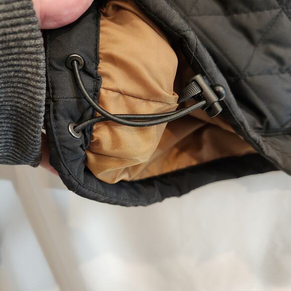 ICEBURG Black Quilted Thin Layer Synthetic Down Jacket Mens Medium Pockets NEW - Picture 11 of 12